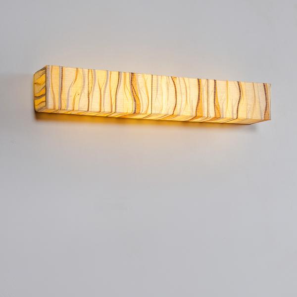 Tube Cover Square Woven Wall Lamp