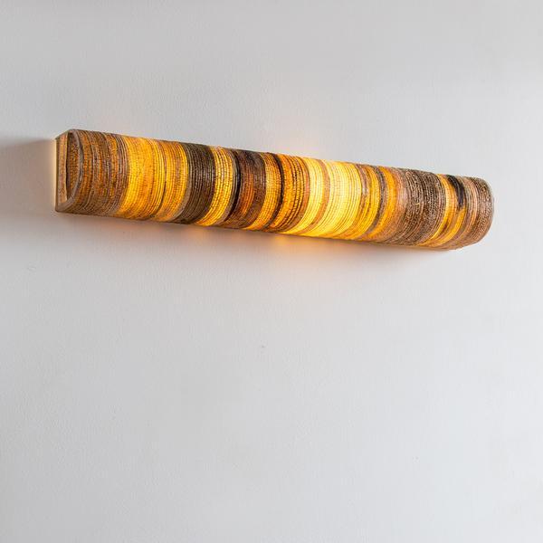 Tube Cover Curve Bark Wall Lamp