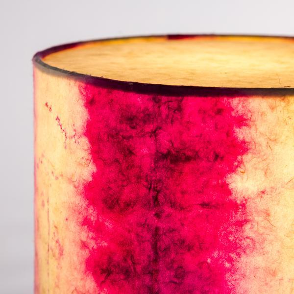Magenta Linear Tower Shibori Table Lamp