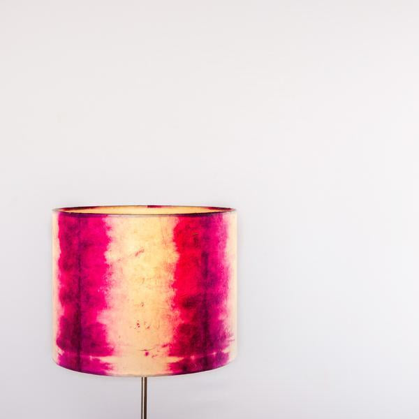 Magenta Linear Tower Shibori Table Lamp