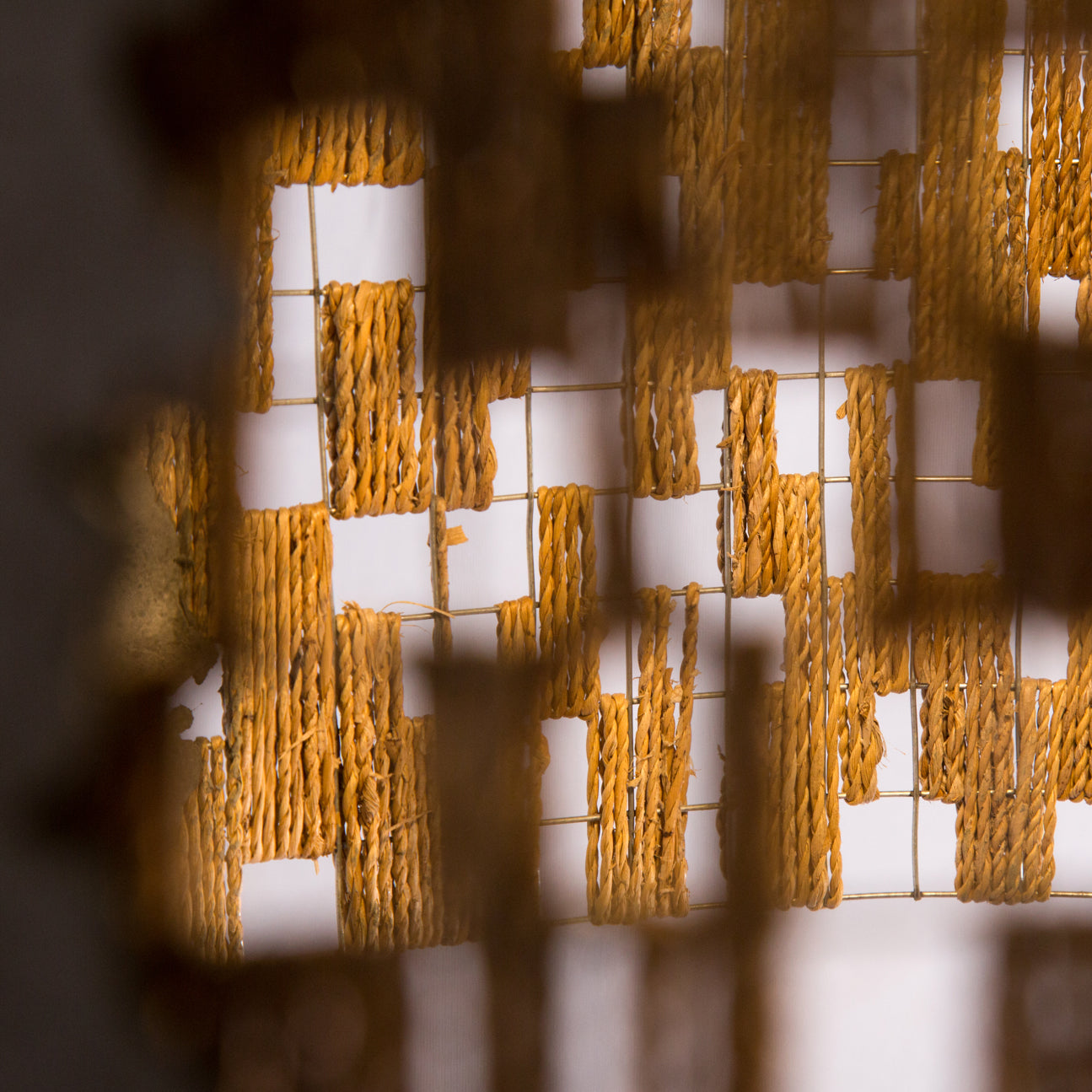 Orb Pendant Lamp with Banana Rope Mesh