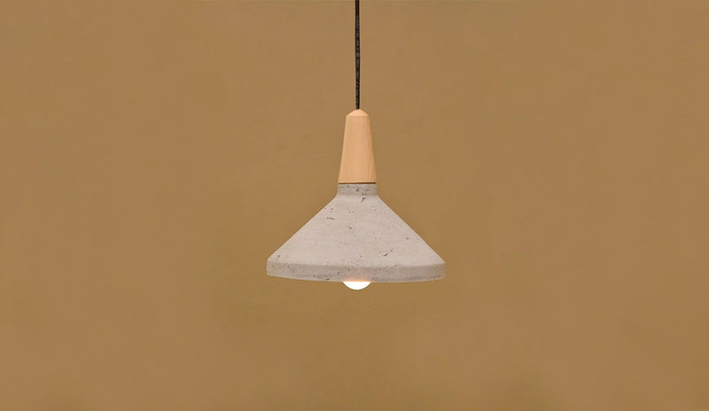 Flume Woodlot Pendant Lamp-JP Eco Design-Bedroom Lamps,cement,Living Room Lamps,OVERSEAS,Study Room Lamps,wood,Wooden Lamps