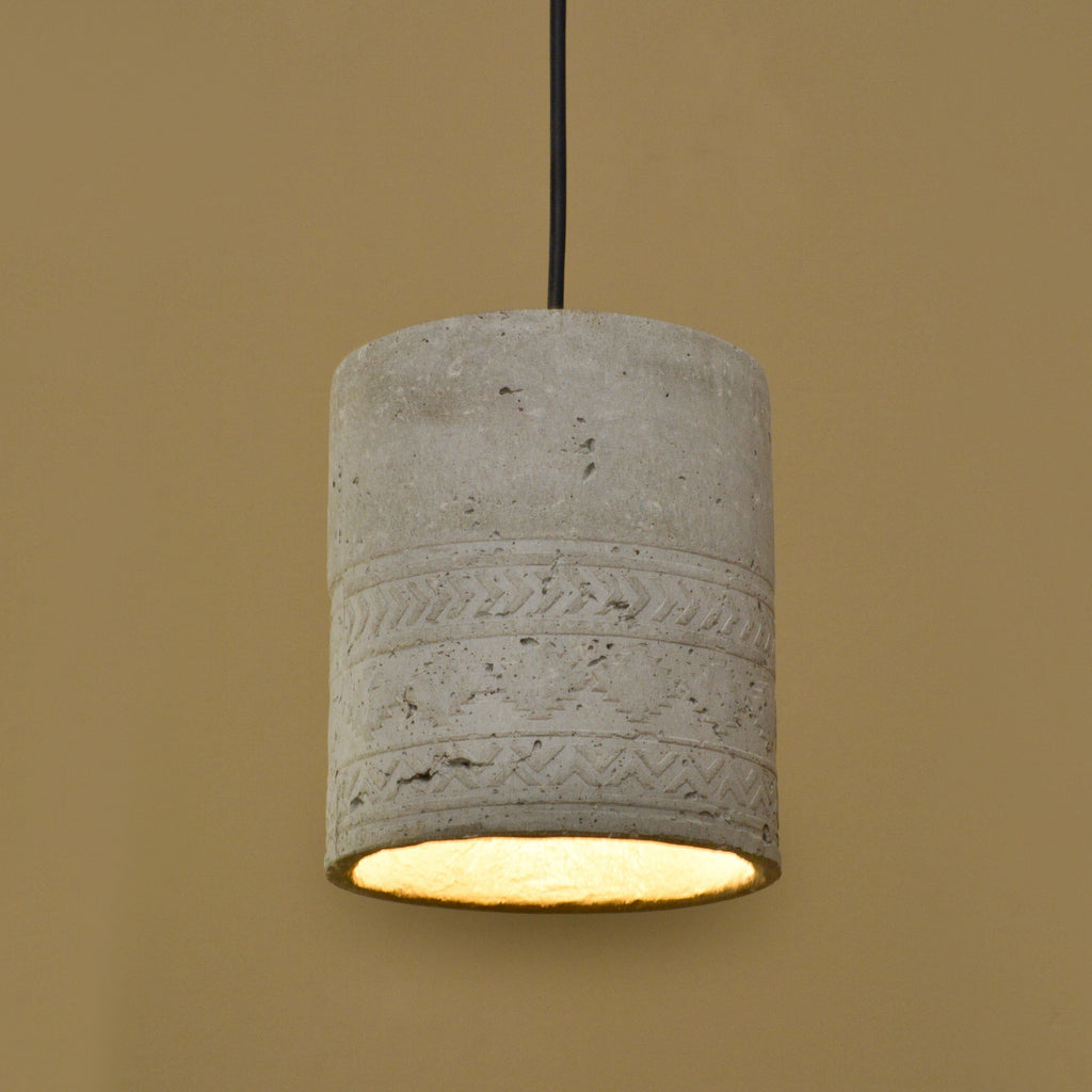 Canister Assorted Pendant Lamp (Aztec Print)