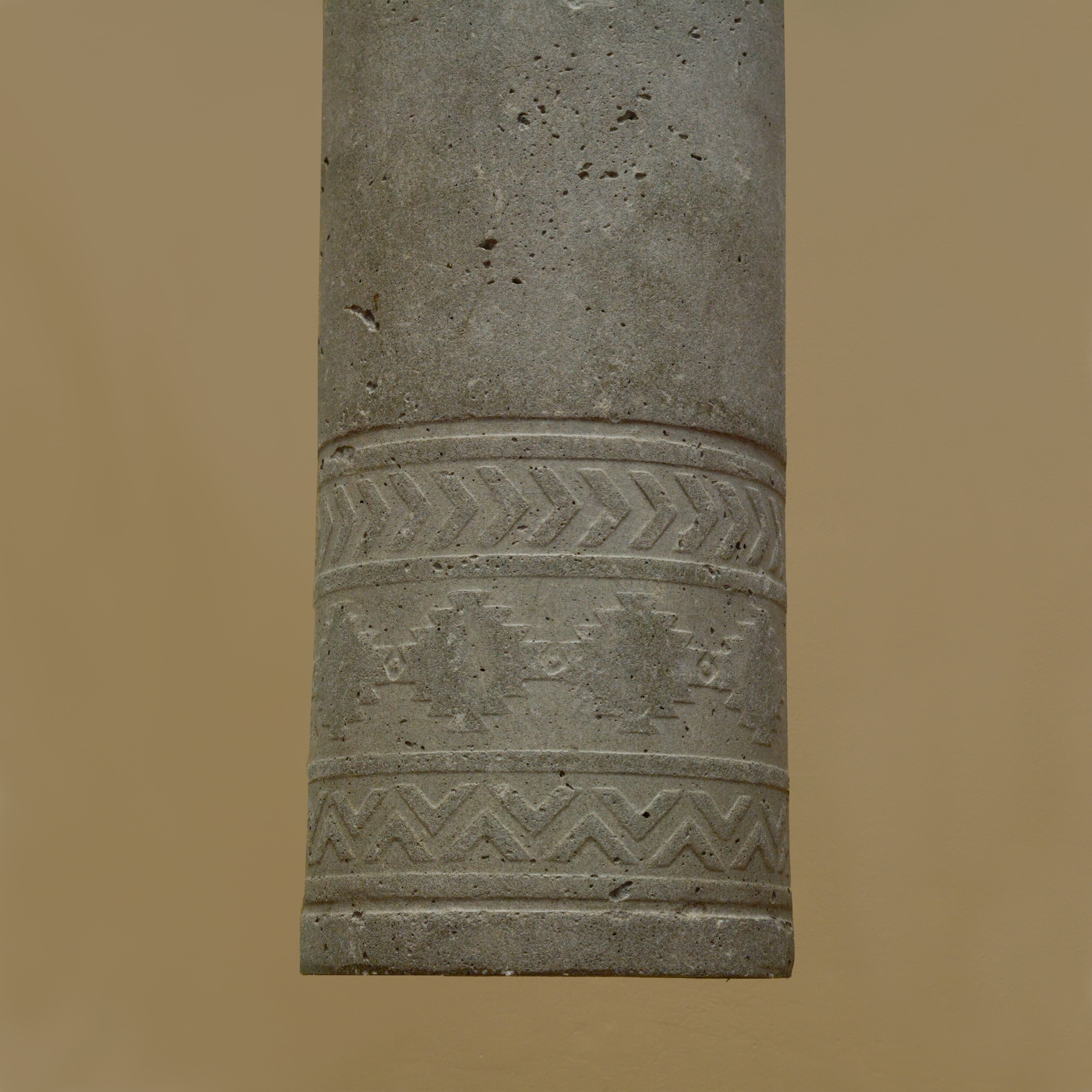 Icicle Assorted Pendant Lamp (Aztec Print)-JP Eco Design-Bedroom Lamps,cement,Living Room Lamps,OVERSEAS,Study Room Lamps