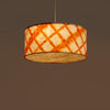 Orange Drum Shibori Diamond Pendant Lamp