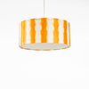 Orange Drum Shibori Linear Pendant Lamp