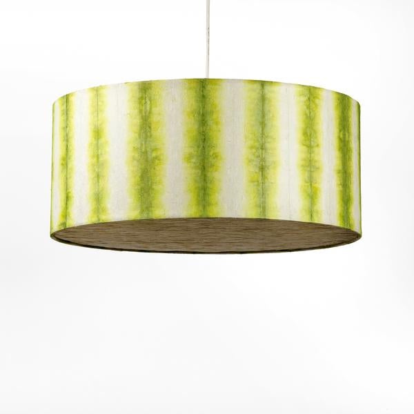 Green Drum Shibori Linear Pendant Lamp