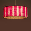 Pink Drum Shibori Linear Pendant Lamp