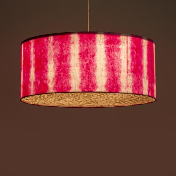 Pink Drum Shibori Linear Pendant Lamp