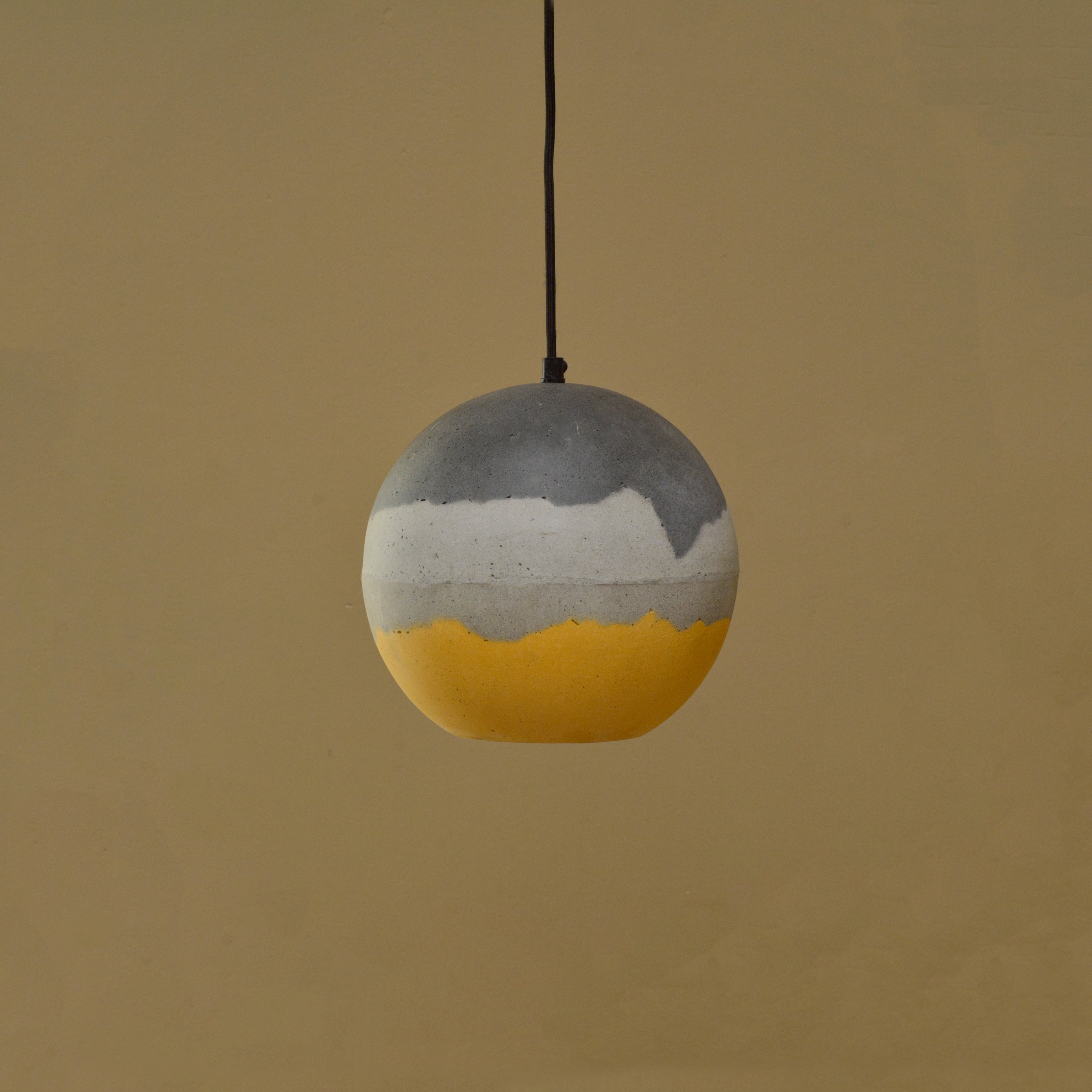 Orb Pendant Lamp (Mustard Gradation)