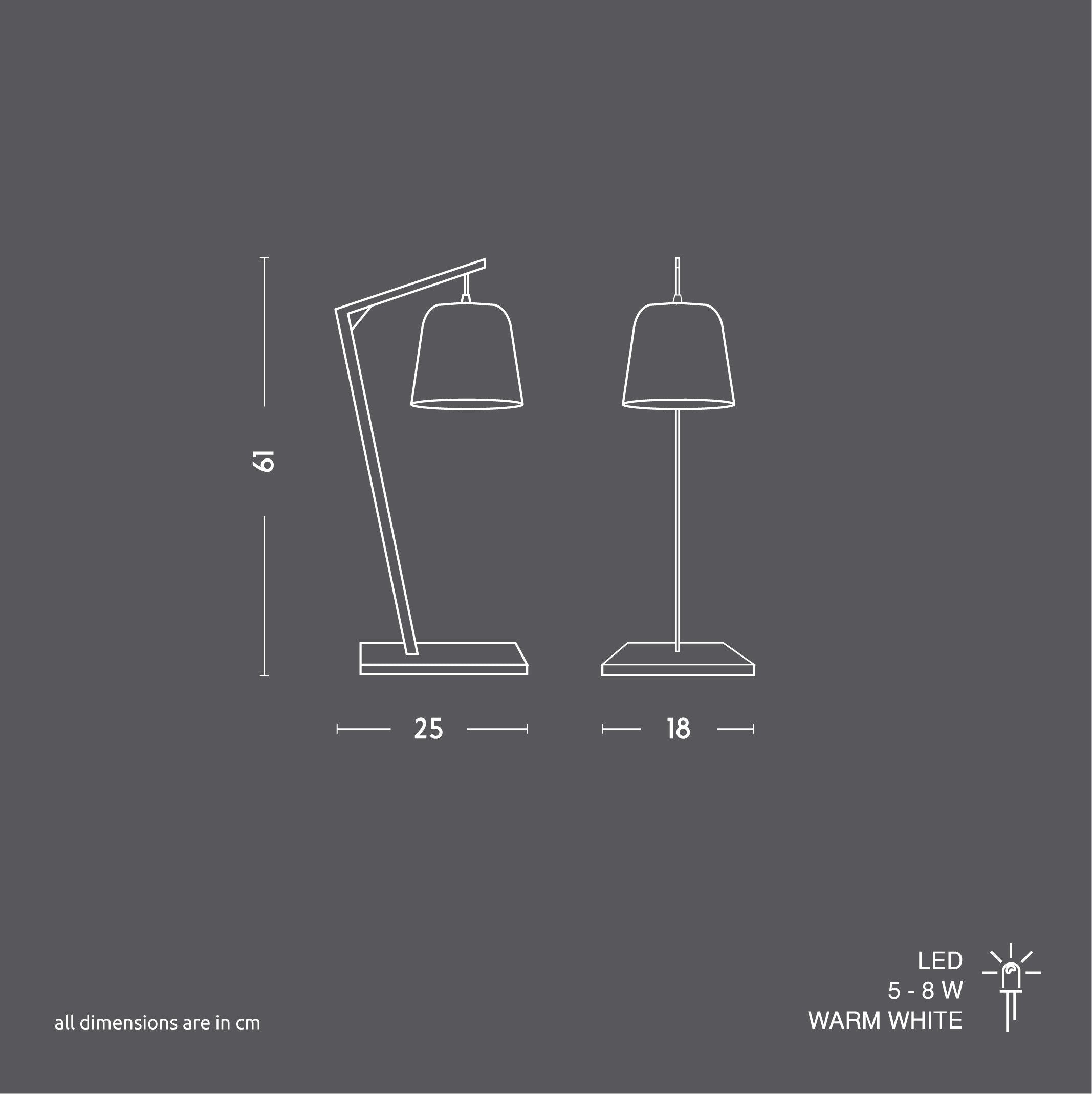 Table Camber Pitch With Cast Shade