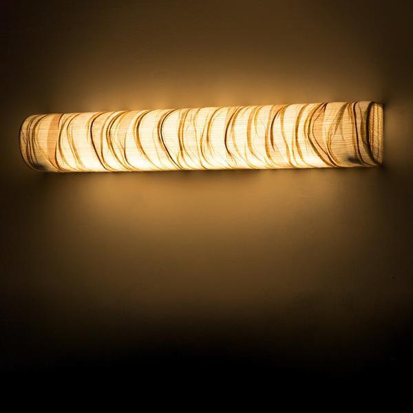 Tube Cover Curve Woven Wall Lamp Large