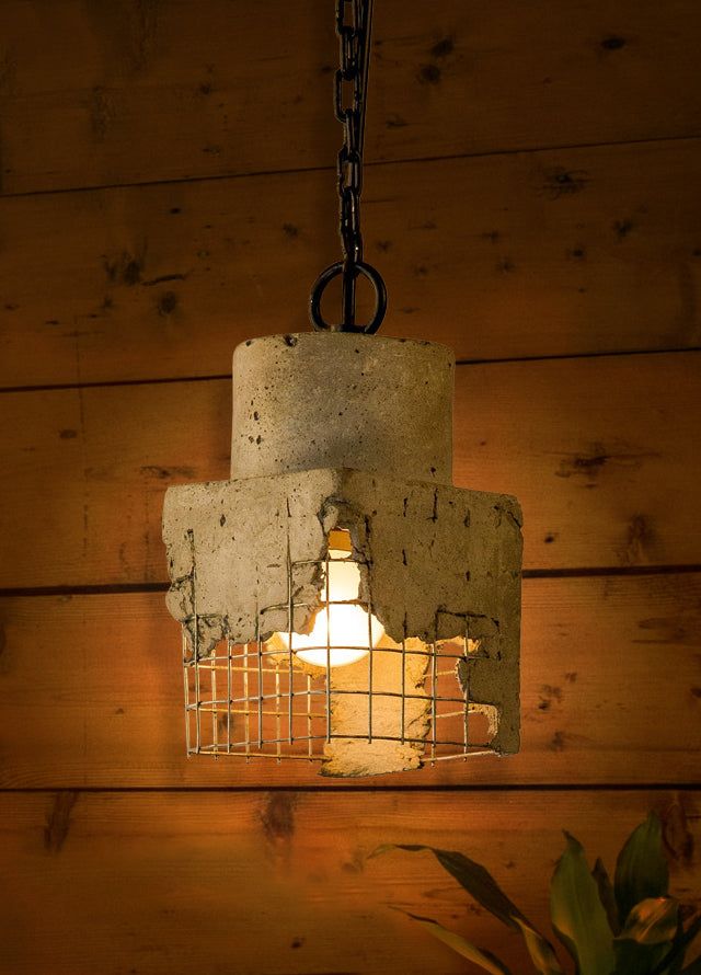 Cubicask Mesh Fushion Pendant Lamp-JP Eco Design-Bedroom Lamps,cement,Living Room Lamps,metal,OVERSEAS,Study Room Lamps