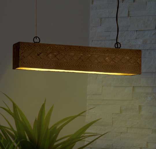 Expanse Assorted Pendant Lamp (Aztec Print)-JP Eco Design-cement,Living Room Lamps,OVERSEAS,Study Room Lamps