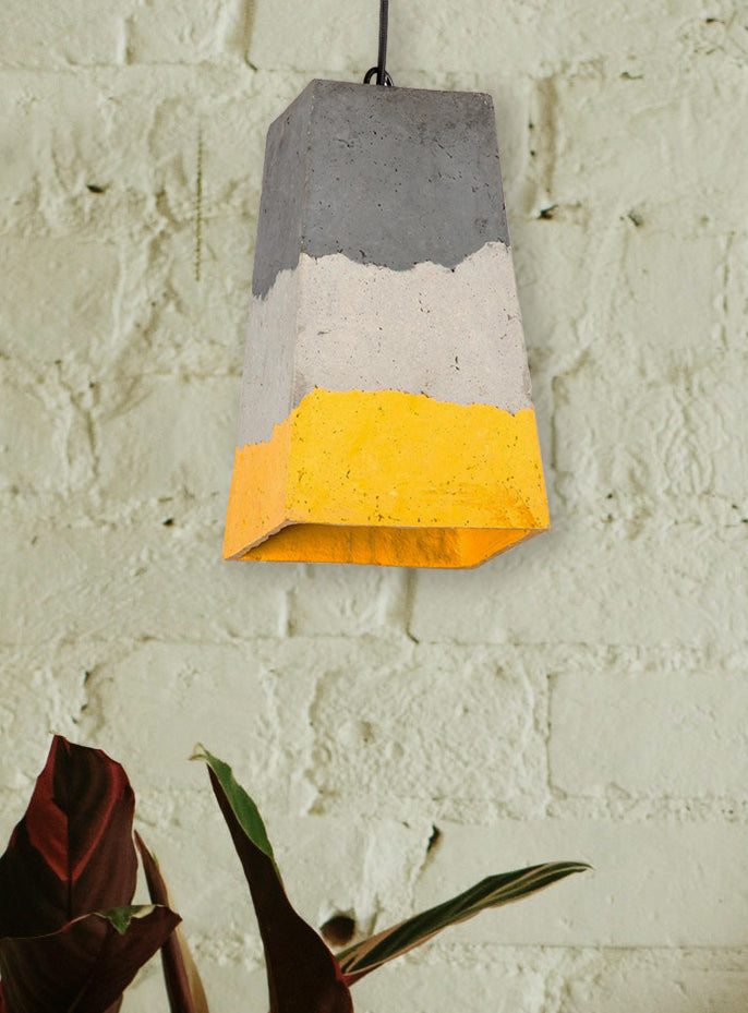 Trapeze Pendant Lamp (Mustard Gradation)