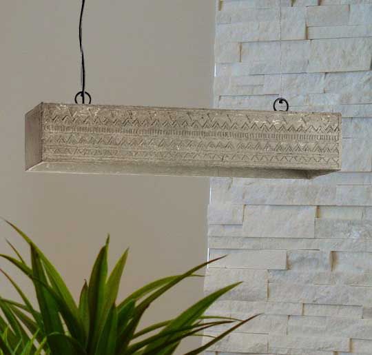 Expanse Assorted Pendant Lamp (Aztec Print)-JP Eco Design-cement,Living Room Lamps,OVERSEAS,Study Room Lamps