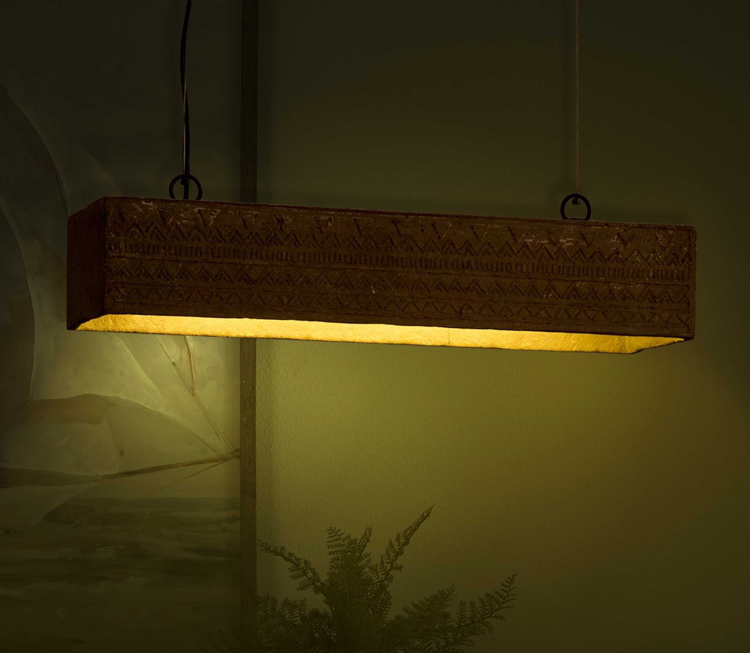 Expanse Assorted Pendant Lamp (Tribal Print)-JP Eco Design-cement,Living Room Lamps,OVERSEAS,Study Room Lamps