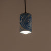 Azure Dappled Cask Pendant Lamp