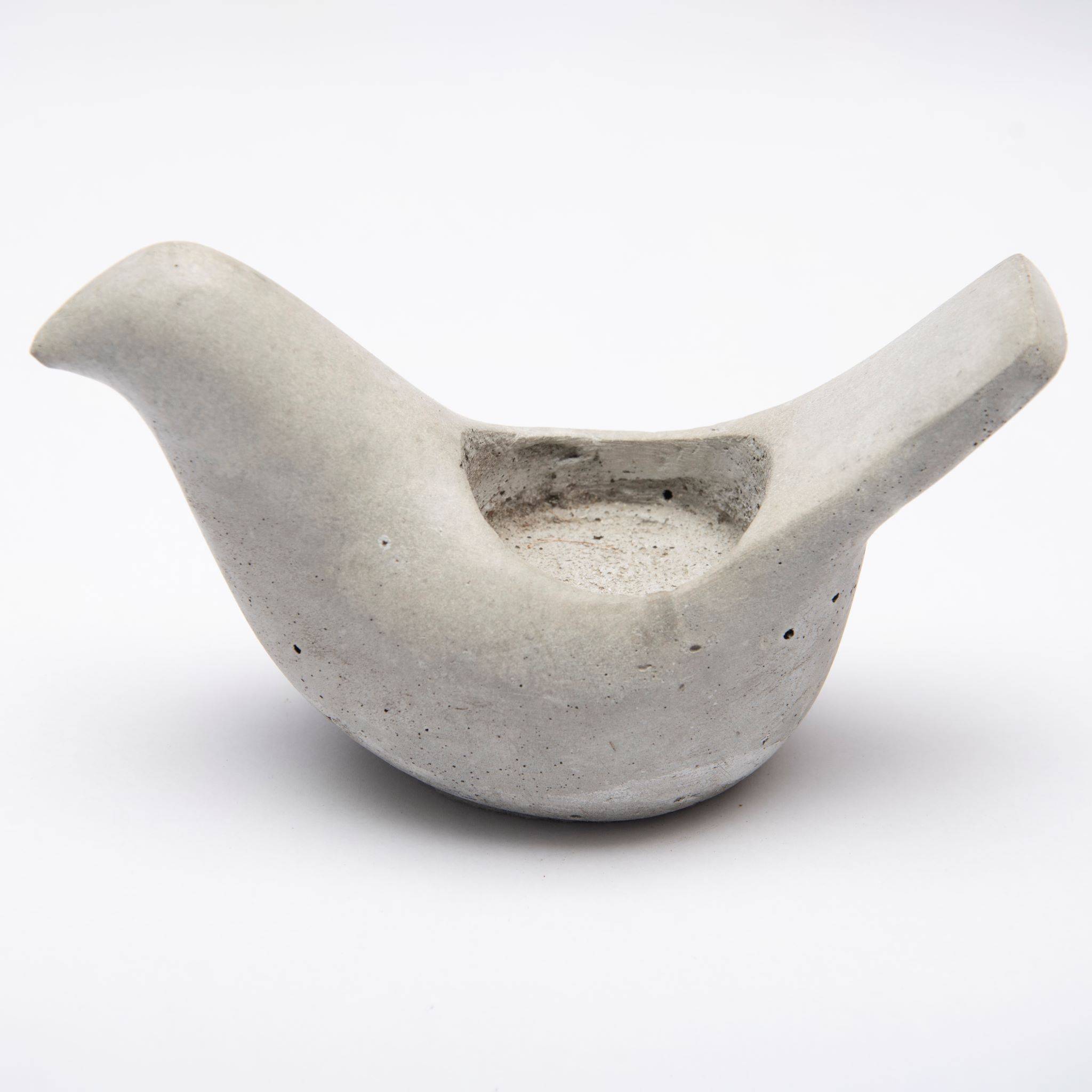 Dove tea lights (Set of 2 birds) - (Faux Concrete)