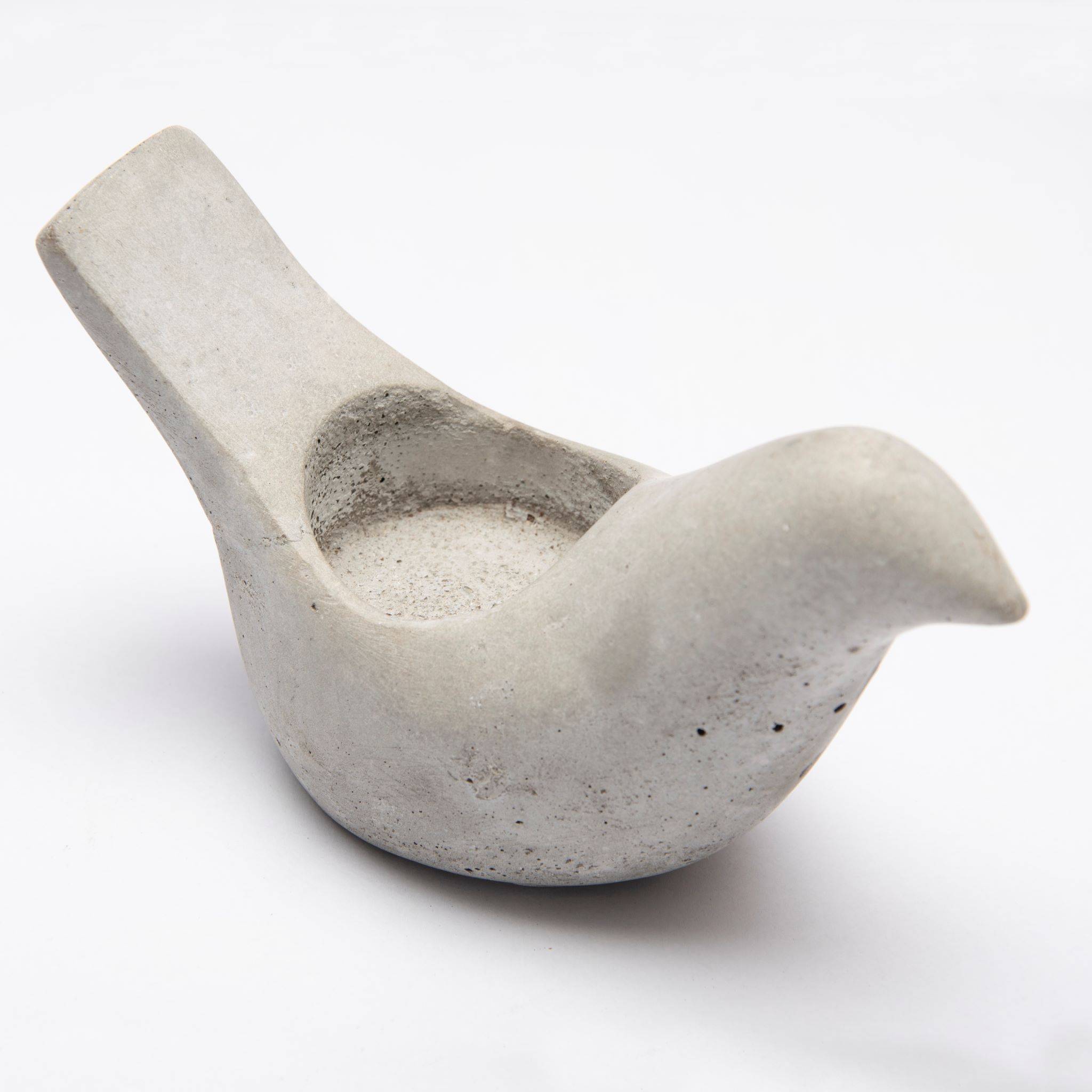 Dove tea lights (Set of 2 birds) - (Faux Concrete)